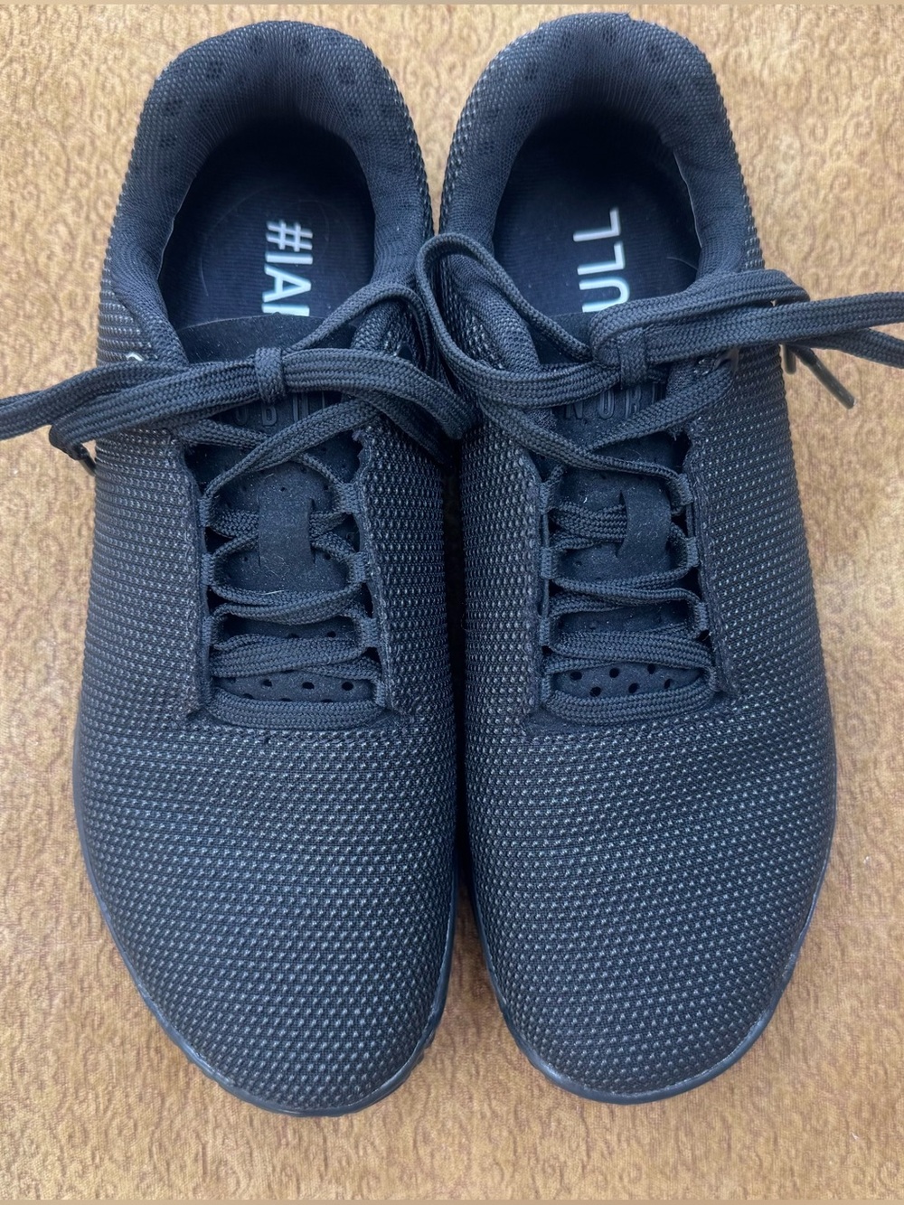 NOBULL Black Knit Trainer Sneakers, Women’s Sz 7.5